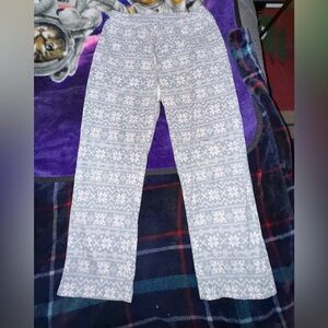 Croft & Barrow White Patterned Pajama Pants